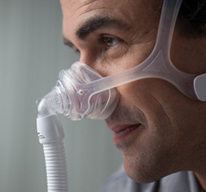 Picture of man with nasal mask